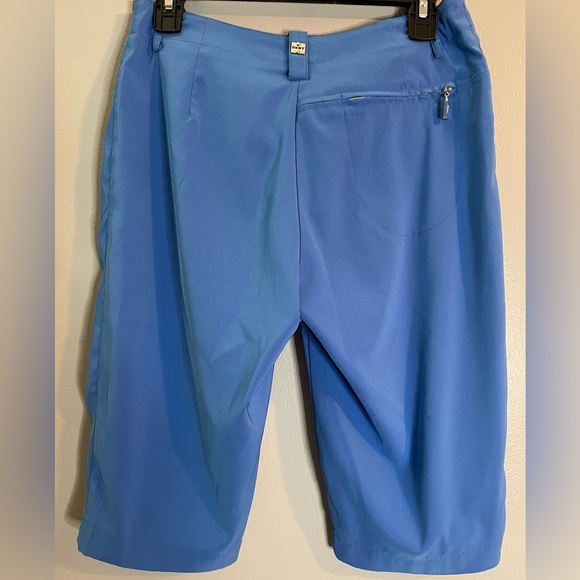 DKNY WOMEN'S BERMUDA GOLF RUNNING SHORTS BLUE SIZE 4 POLYESTER 97% SPANDEX 3% - Picture 4 of 5